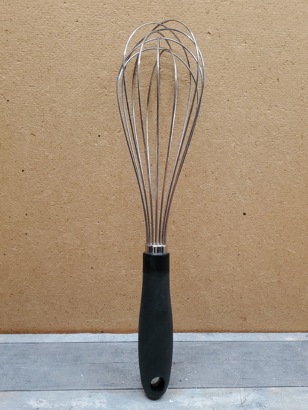 Premium Black Silicone-Handle Balloon Whisk